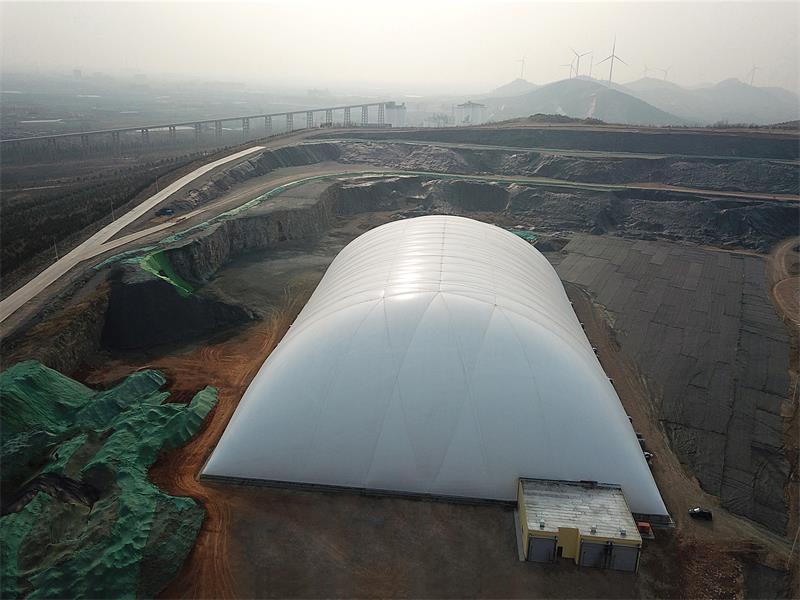 露天煤場忙轉型，氣膜建筑受寵